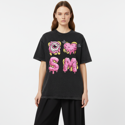 Eyeball And Love Graffiti Declaration T-Shirt