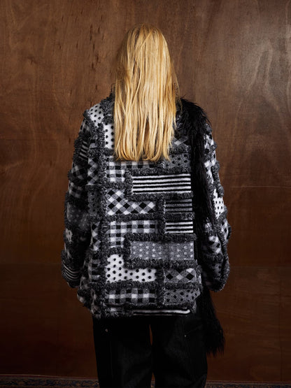 Thesupermade Special Plaid Polka Dot Reversible Cotton Jacket