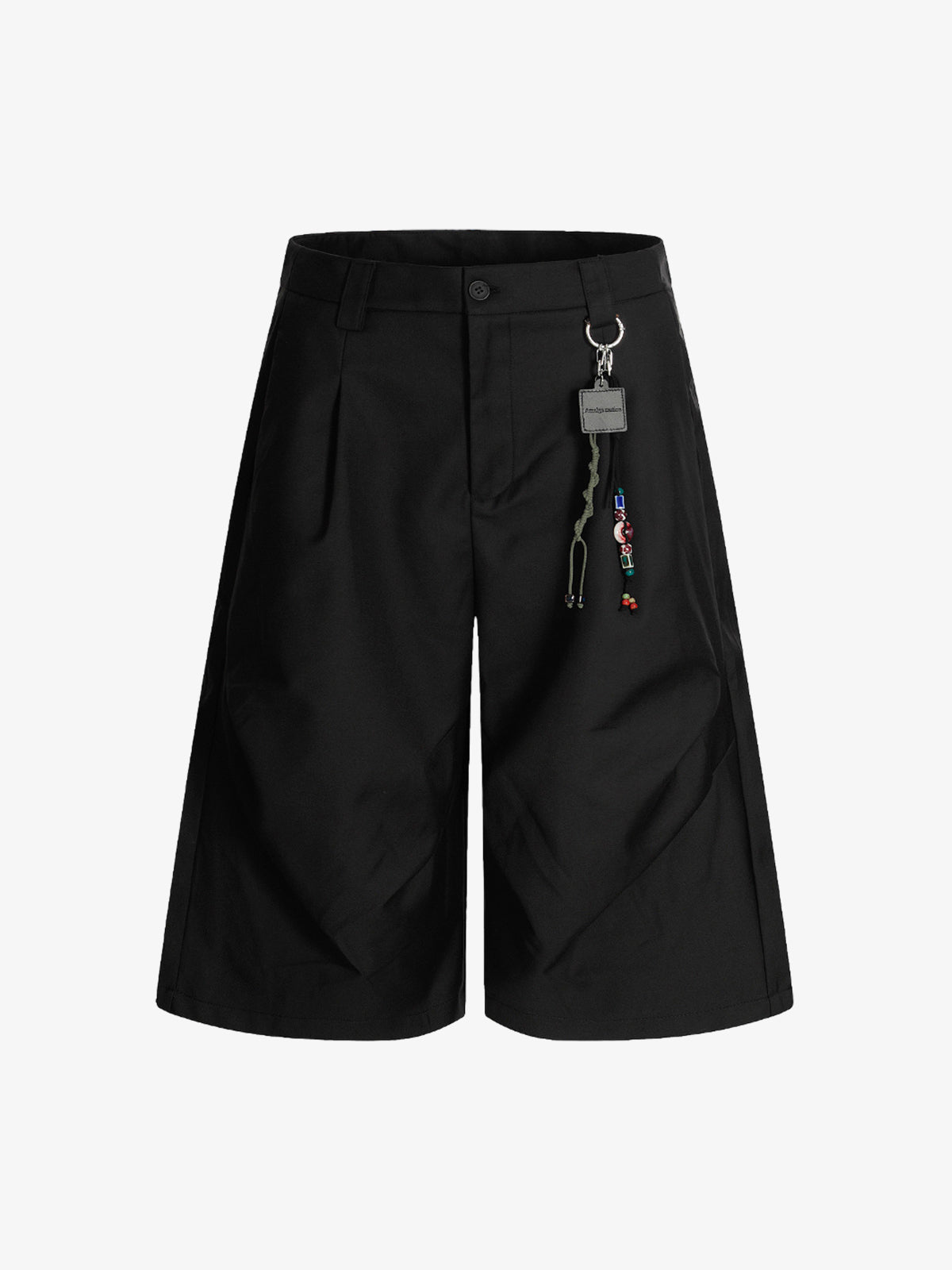 Deconstructed Pleated Pendant Casual Jorts