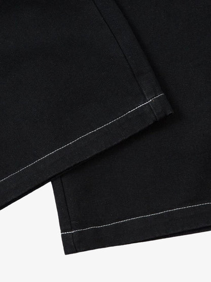 Thesupermade Heavy Contrast Thread Embroidered Multi-button Jeans