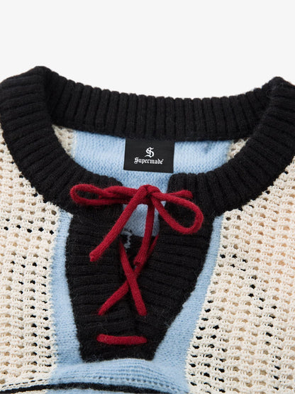 Stylish Contrast Panel Zip-Up Sweater for Casual and Sporty Looks