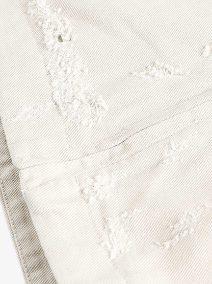 Street Washed Distressed Detroit Jacket