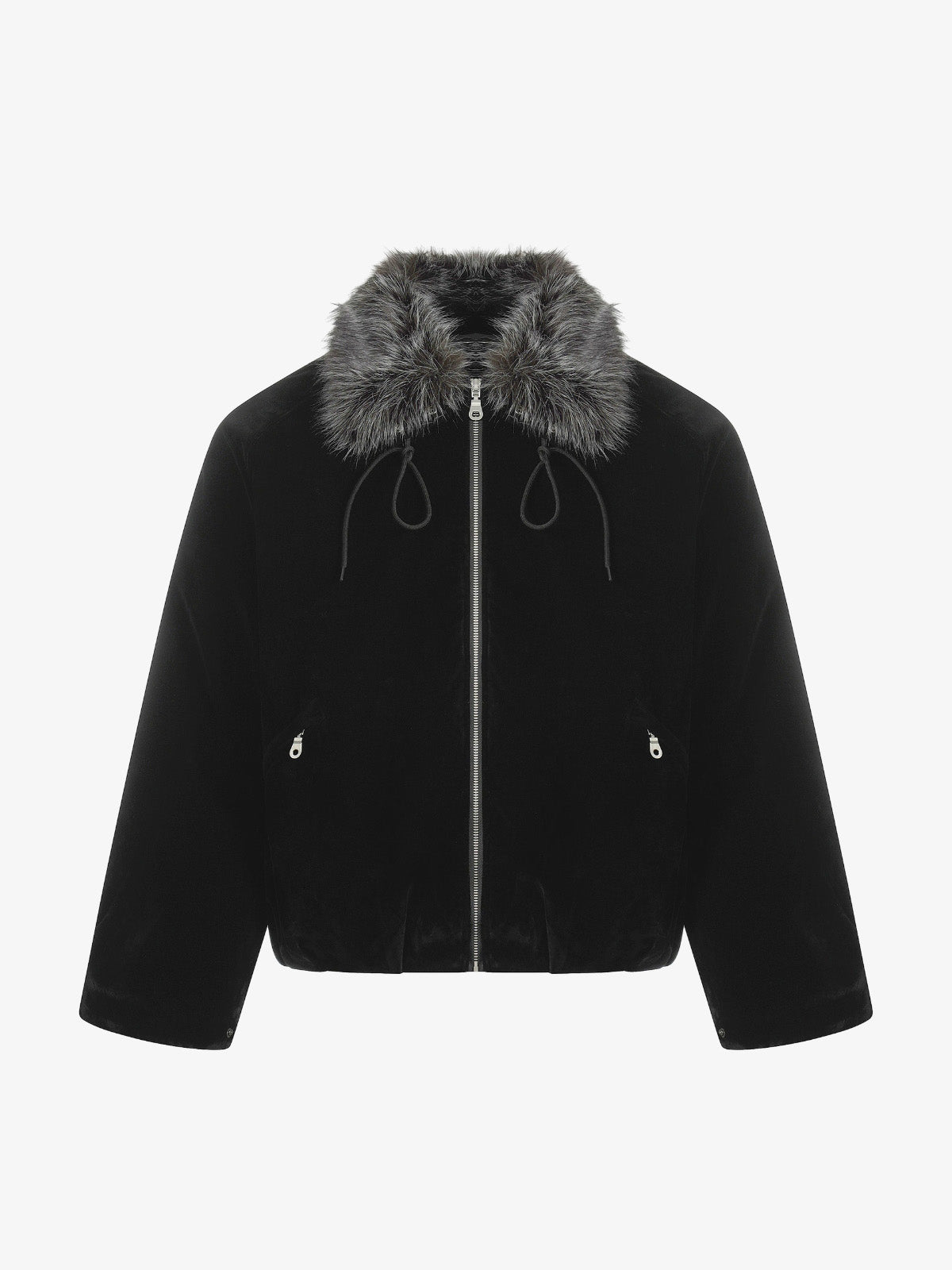 Winter Essential Faux Fur Trimmed Jacket with Adjustable Drawstrings