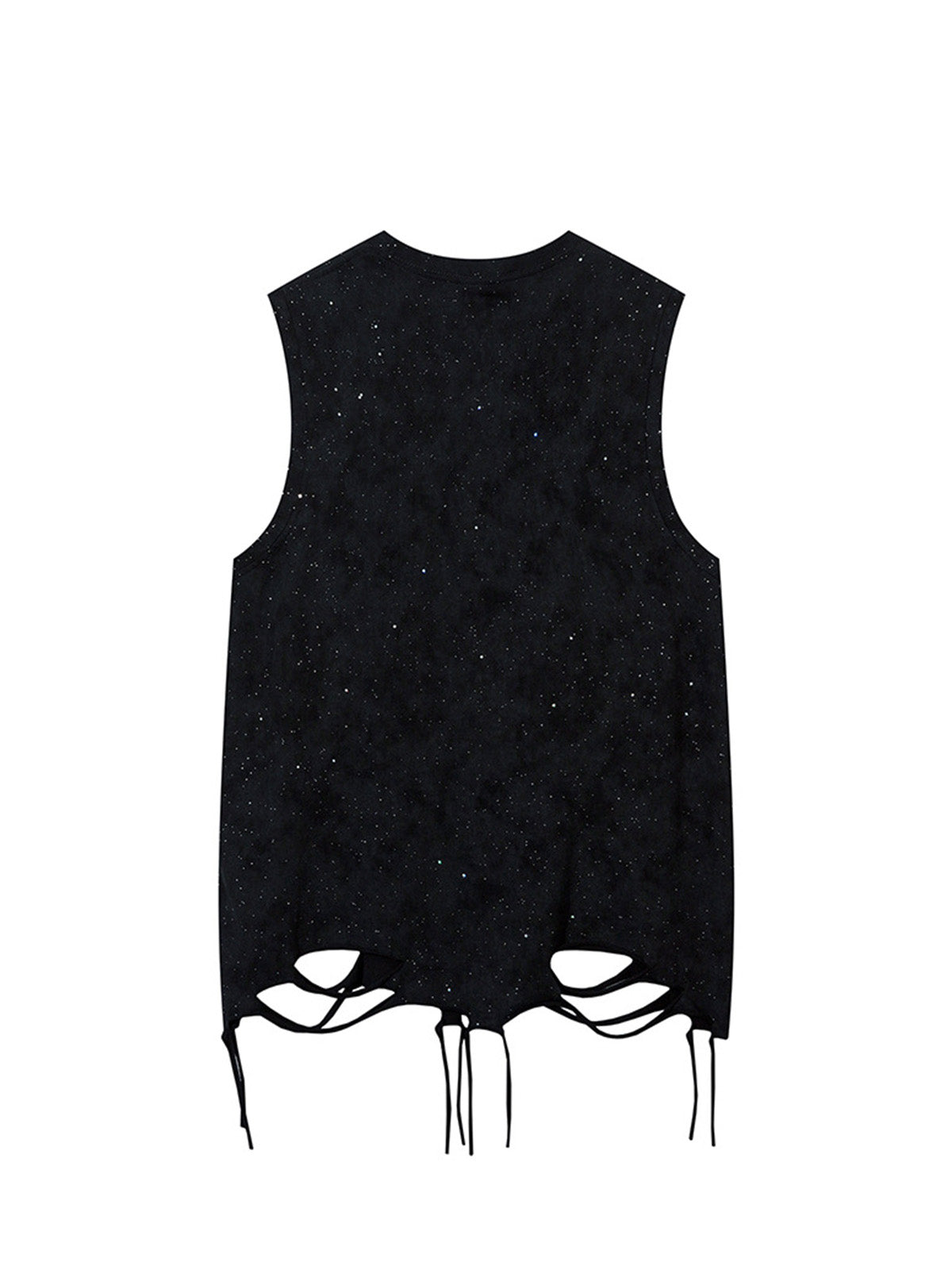 Street Chain Waistcoat Ripped Vest