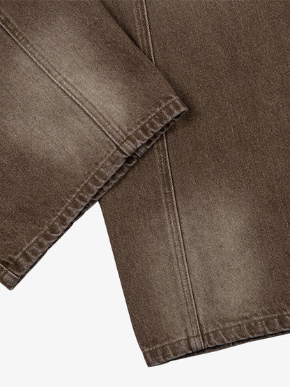 High-Waisted Wide-Leg Cargo Pants with Unique Pocket Design