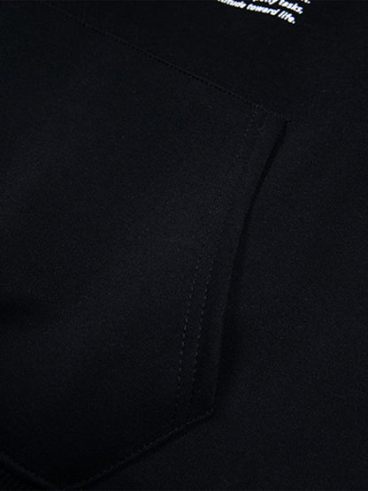 Unique Retro Letter Print Graphic Hoodie