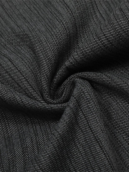 High-Waisted Wide-Leg Trousers with Vertical Stripes for Modern Style