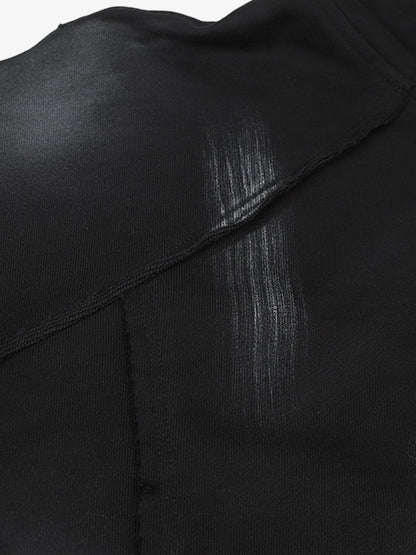 Trendy Tie-Dye Hoodie with Unique Distressed Design for Casual Wear