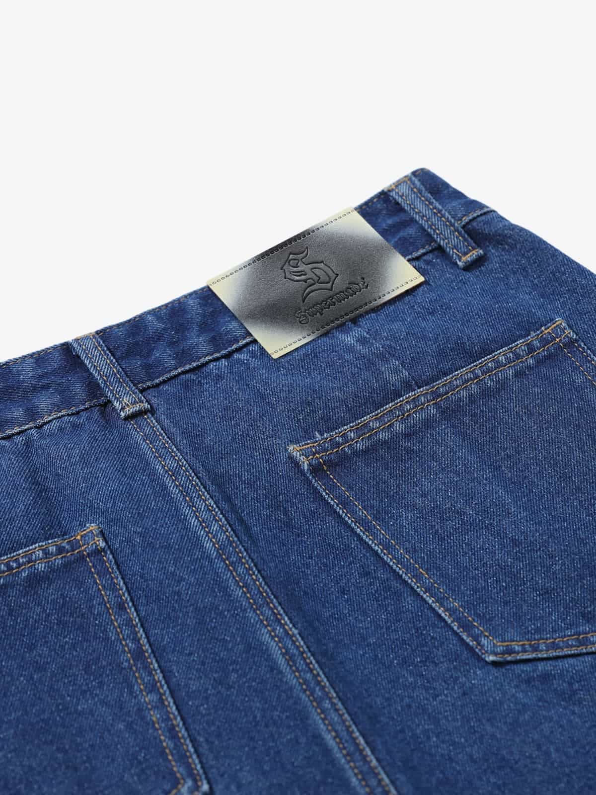 High-Waisted Wide-Leg Cargo Pants with Unique Pocket Design