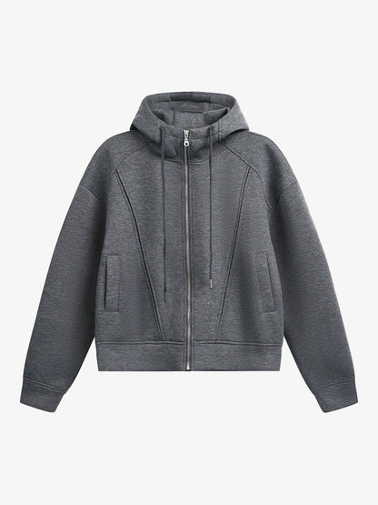 Stylish Hooded Zip-Up Sweatshirt for Everyday Wear
