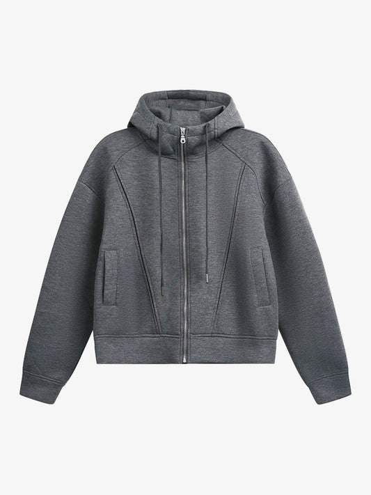 Stylish Hooded Zip-Up Sweatshirt for Everyday Wear