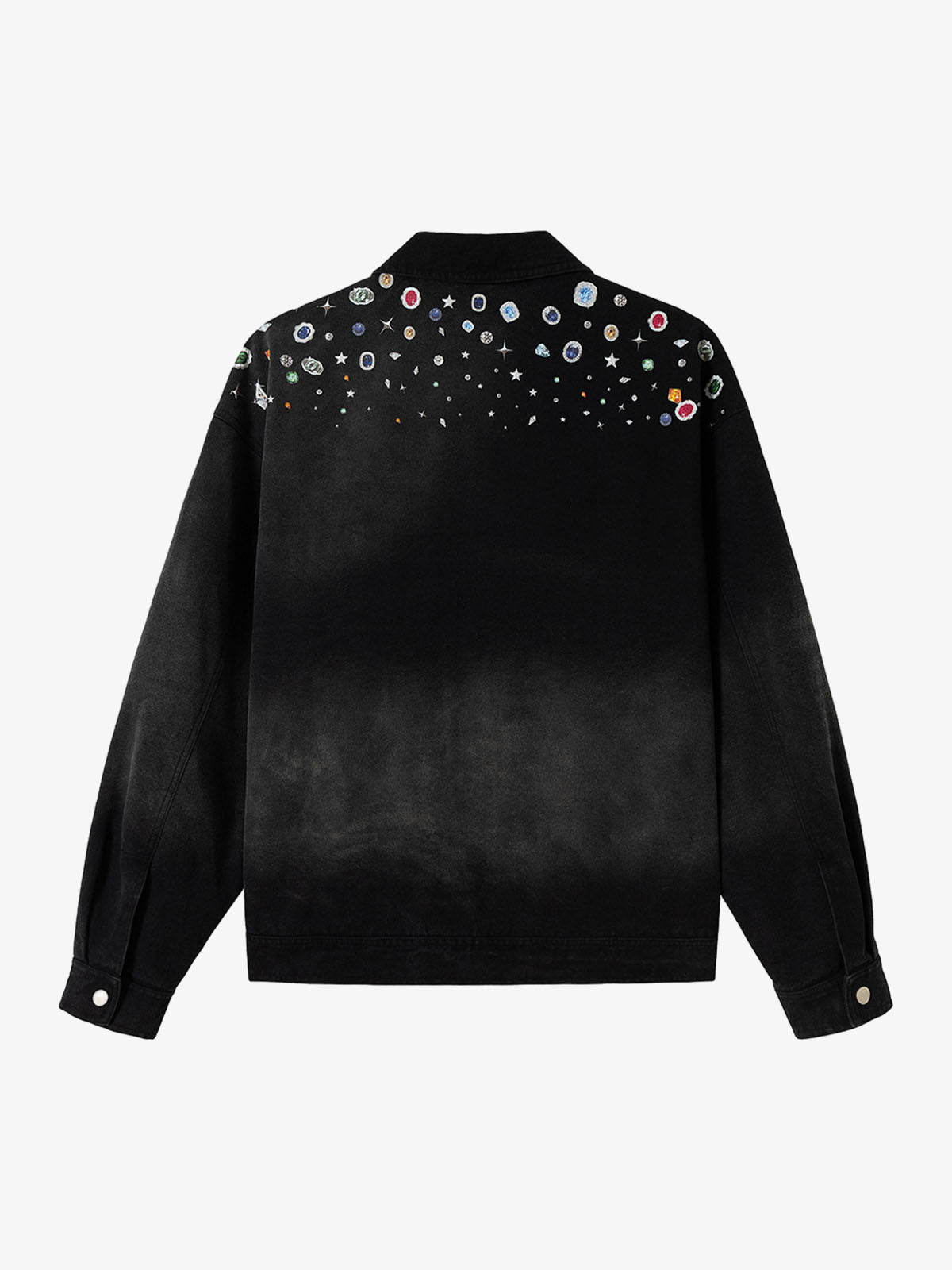 Thesupermade Spray-dyed Gradient Multi-layered Print Jacket