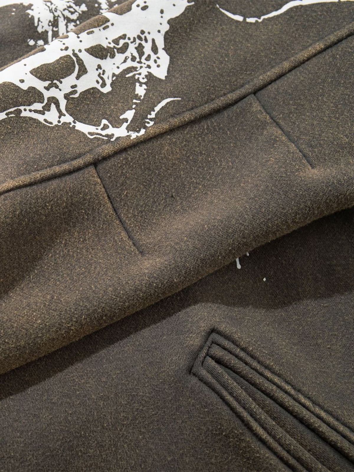 Skull Pattern Knit Sweater for Fall and Winter