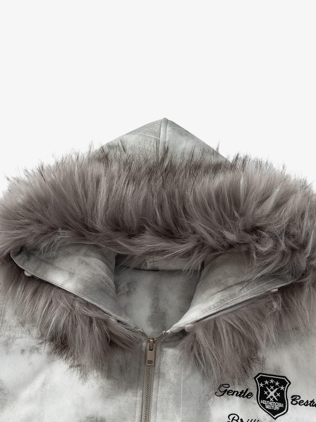 Winter-Ready Corduroy Jacket with Faux Fur Trim for Men