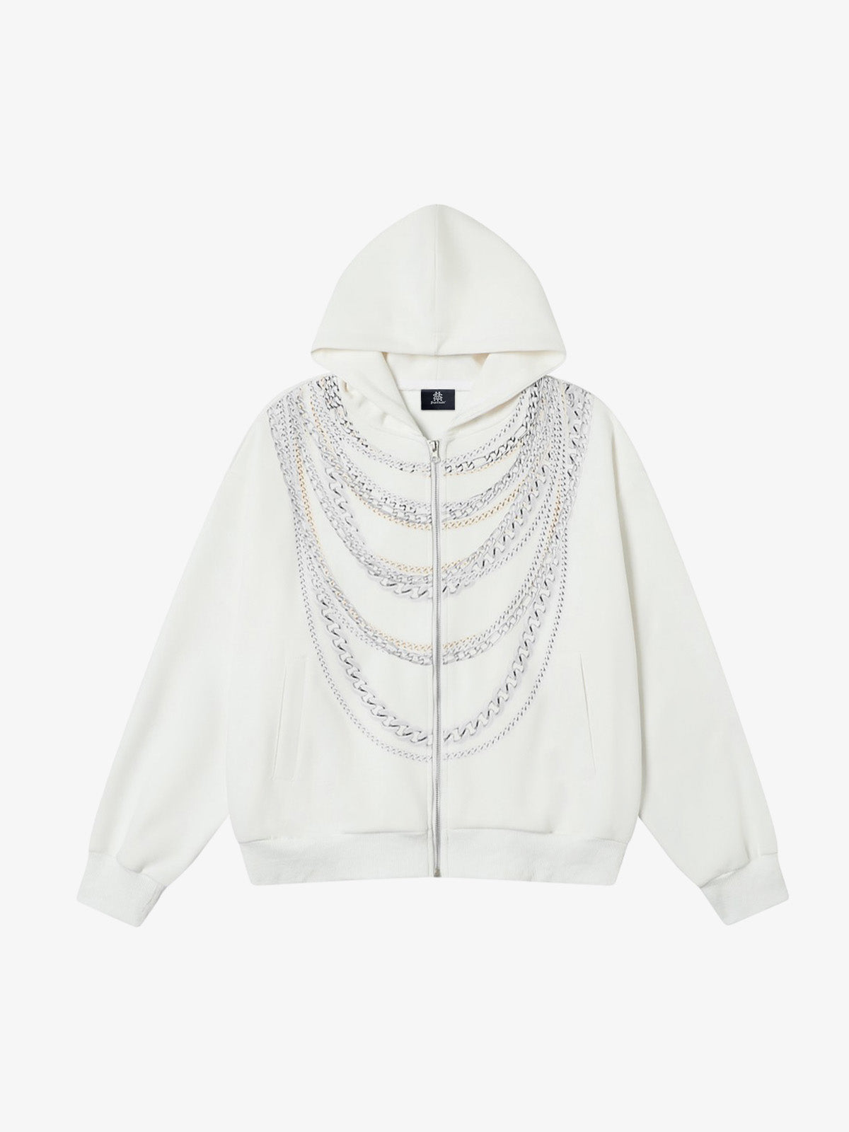 Stylish Chain-Embellished Hoodie for Modern Streetwear Enthusiasts