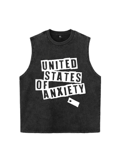 Orginal United States Of Anxiety Graphic Vest