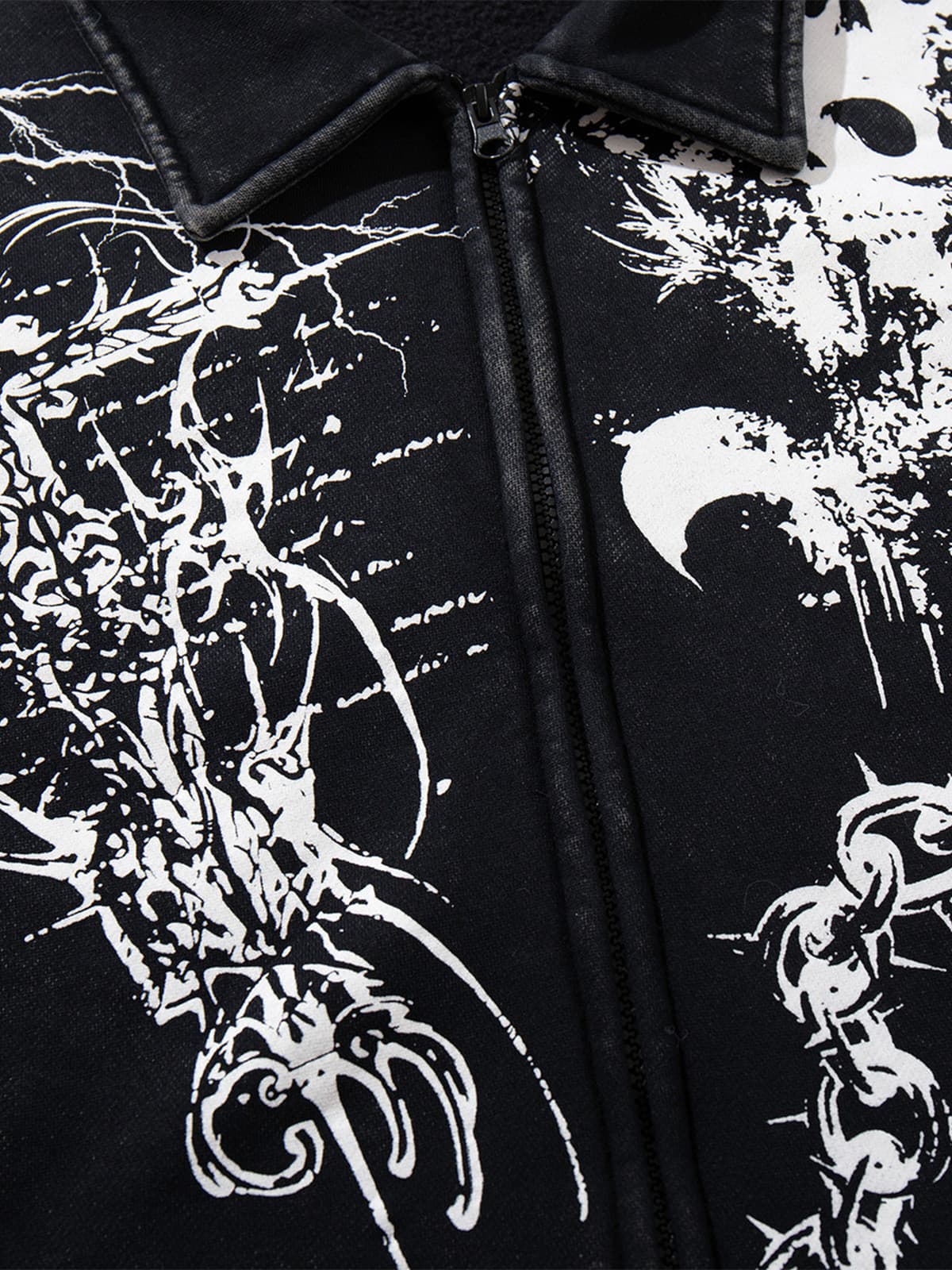 Skull Pattern Knit Sweater for Fall and Winter