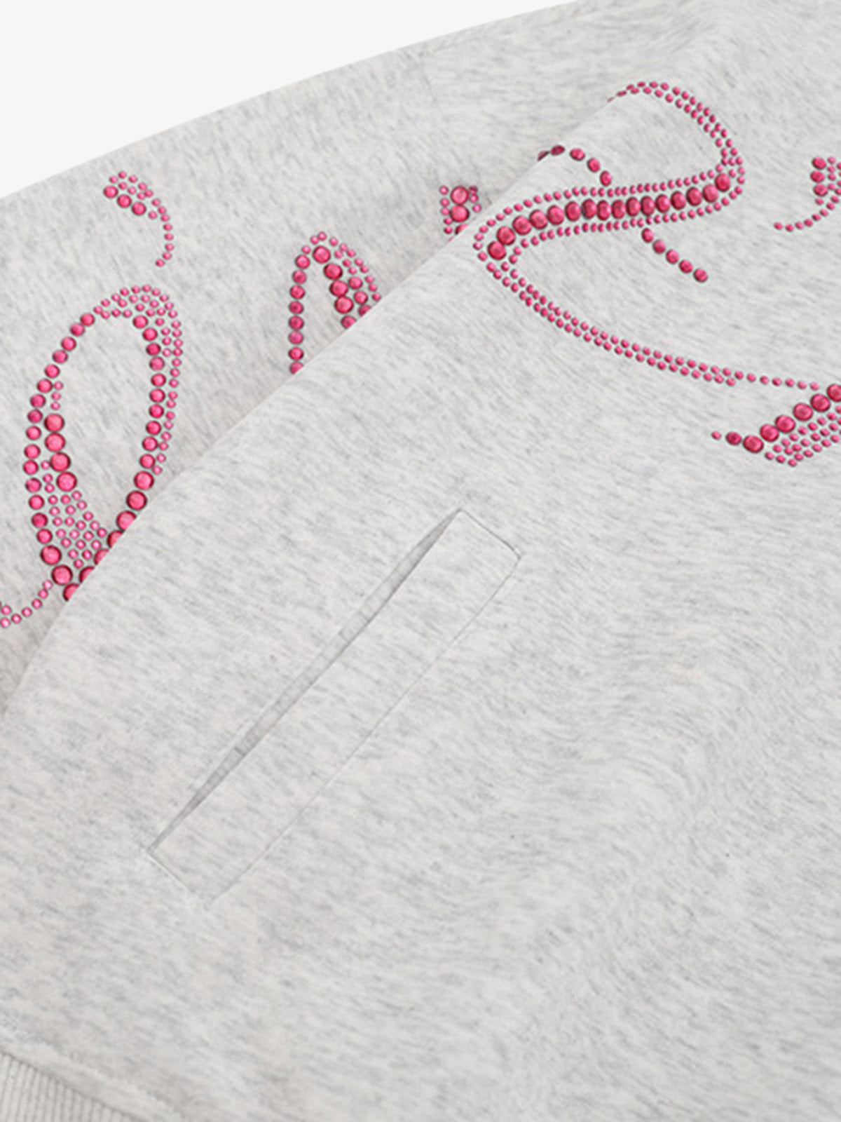 Stylish Hooded Zip-Up Jacket with Sparkling Letter Design for Men and Women