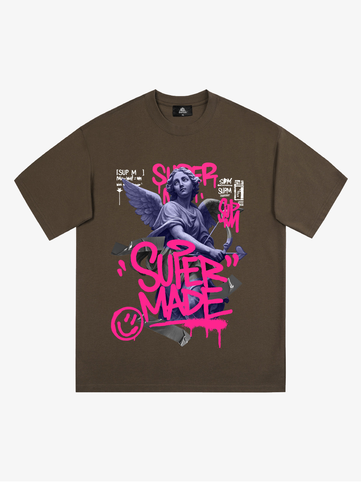 Street Lucky Angel graphic design T-shirt