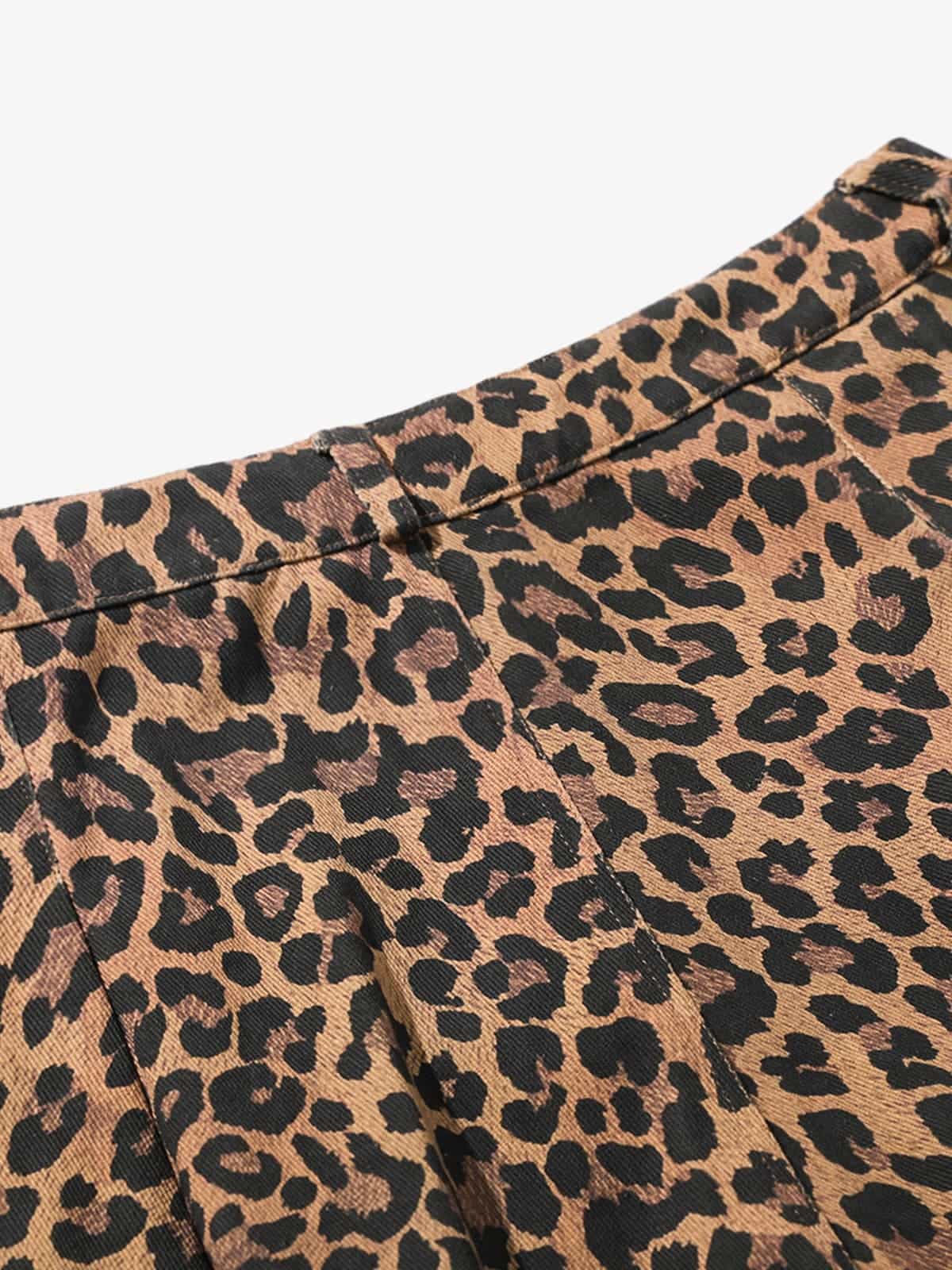 High-Waisted Wide-Leg Cargo Pants with Unique Pocket Design