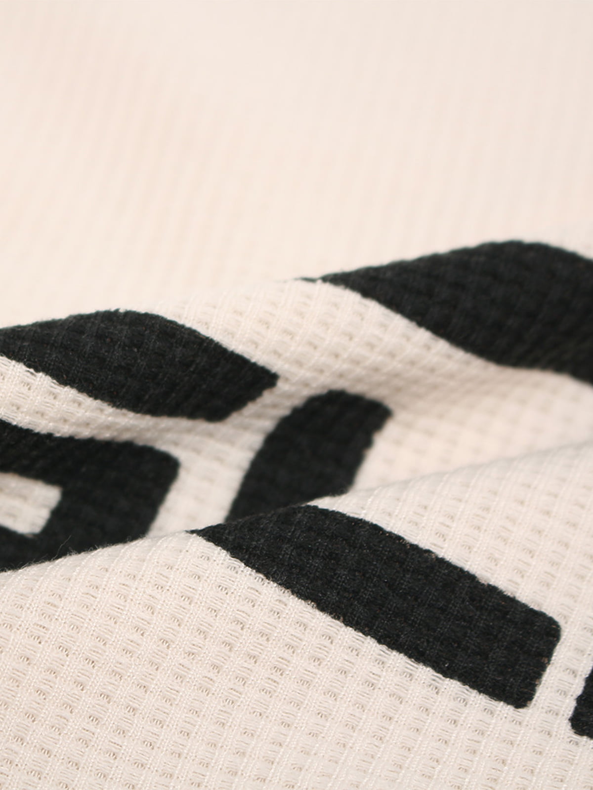 Long Sleeve Thermal Top with Bold Logo Design