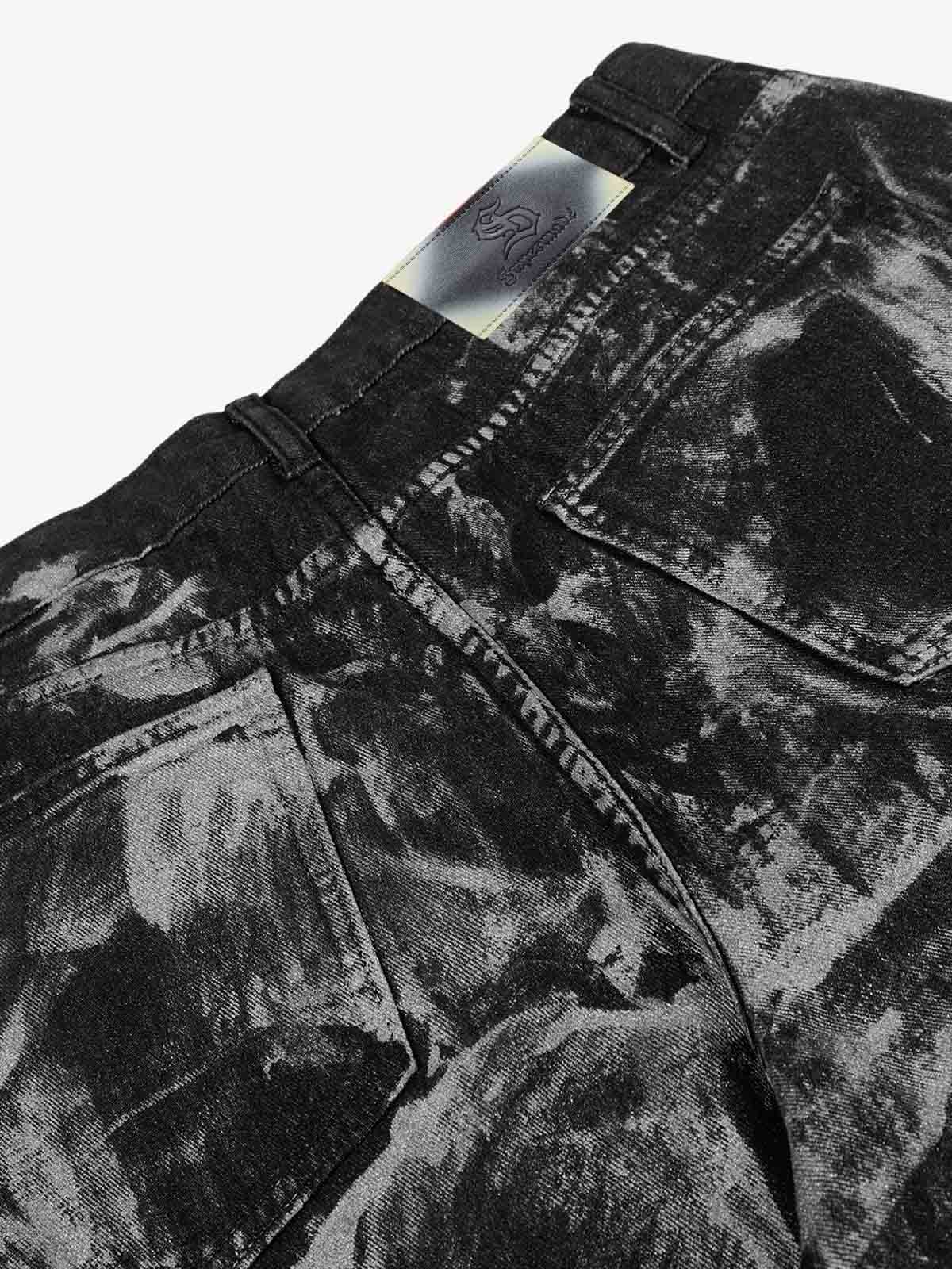 Street Heavy Deconstructed Painted Jeans