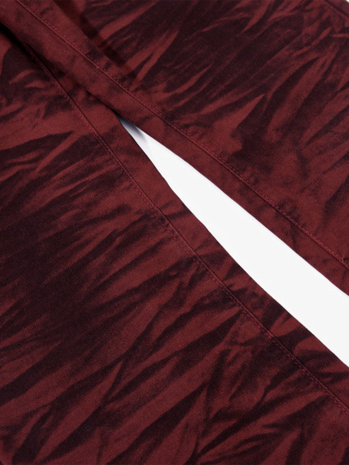 Stylish Maroon Tiger Stripe Flare Jeans for Women - Perfect for Casual and Fashionable Looks