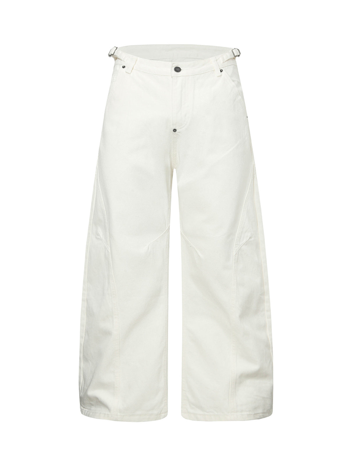 Washed Distressed Deconstructed Pleated Scimitar Jorts