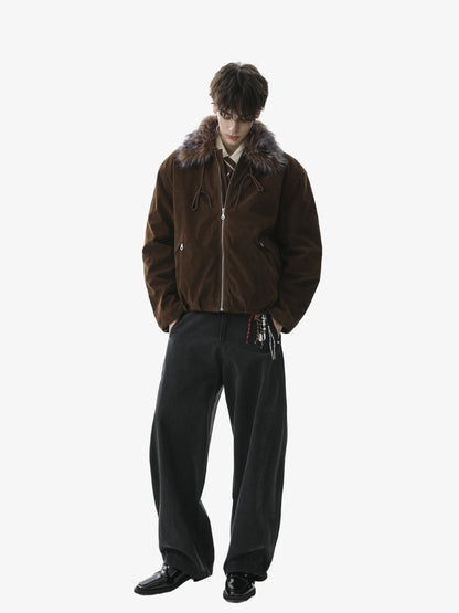 Winter Essential Faux Fur Trimmed Jacket with Adjustable Drawstrings