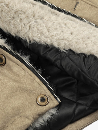 Quilted Puffer Jacket with Faux Fur Trim - Winter Essentials for Ultimate Warmth