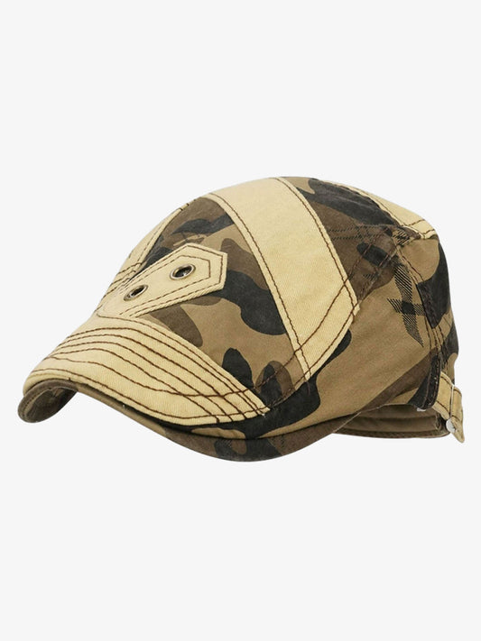 Camouflage Metal Patch Design Duckbill Forward Cap