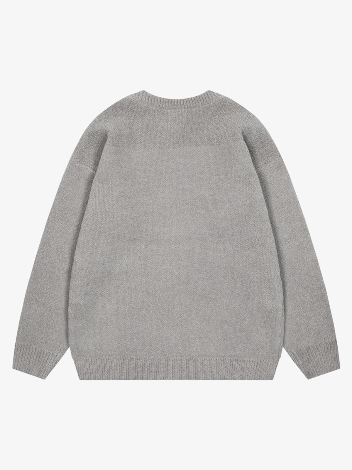 Embroidered Letter Knit Sweater