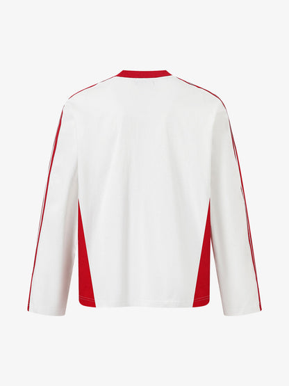 Sporty Long Sleeve Top with Bold Number Design for Active Enthusiasts