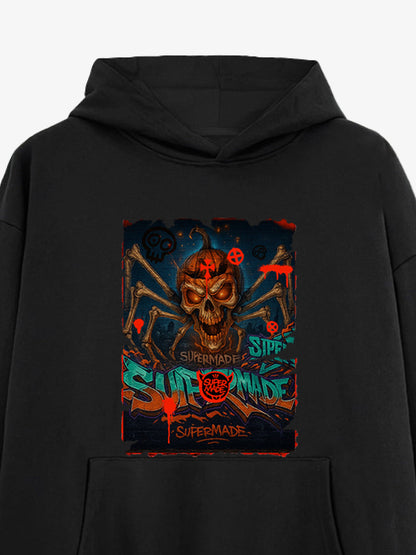 Bloody Dark Skull Spider Hoodie