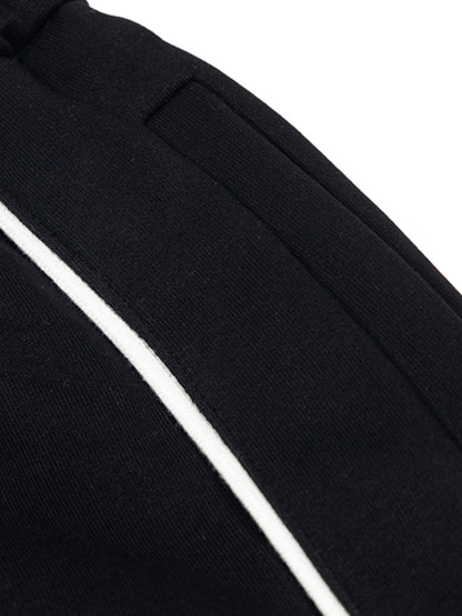 Retro Pearl Design Casual Straight Pants