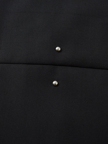 Stylish Black Jacket with Intricate White Embroidery Design