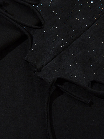 Street Chain Waistcoat Ripped Vest