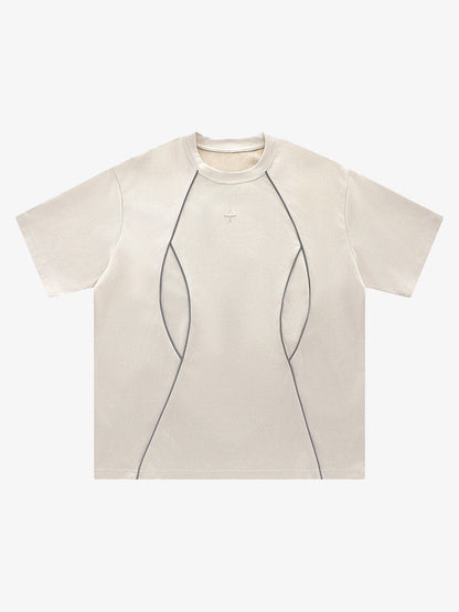 Functional Deconstructed Split Short-sleeved T-shirt