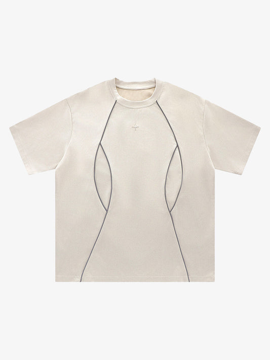 Functional Deconstructed Split Short-sleeved T-shirt