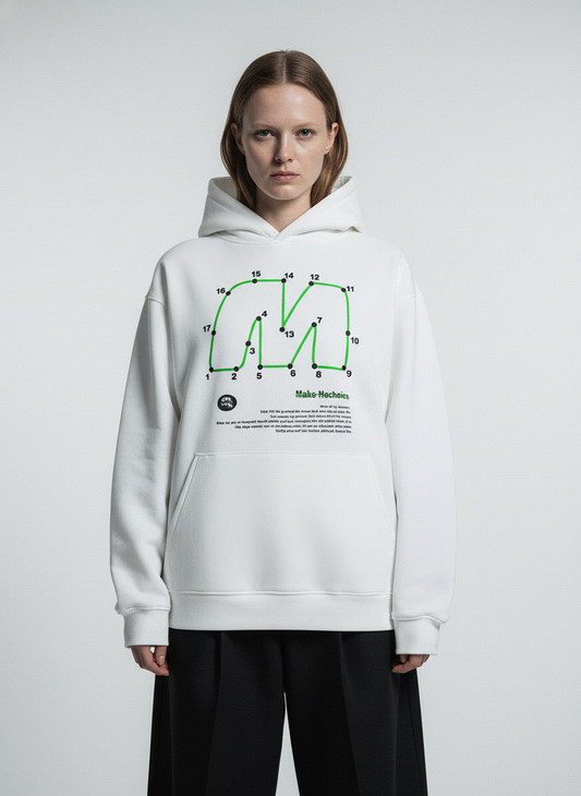 Unique Retro Letter Print Graphic Hoodie
