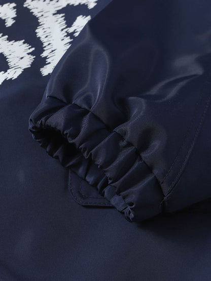 Stylish Bomber Jacket with Bold Graphic Design for Everyday Wear