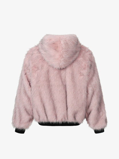 Stylish Faux Fur Hooded Jacket for Winter Warmth and Fashion