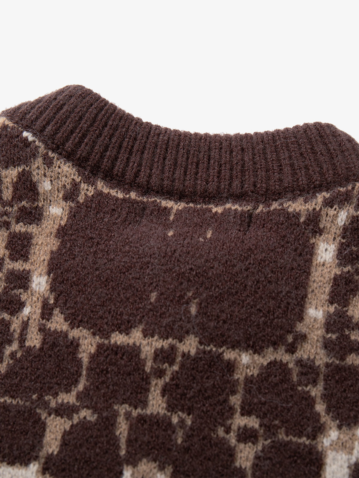 Skull Pattern Knit Sweater for Casual and Fashionable Looks