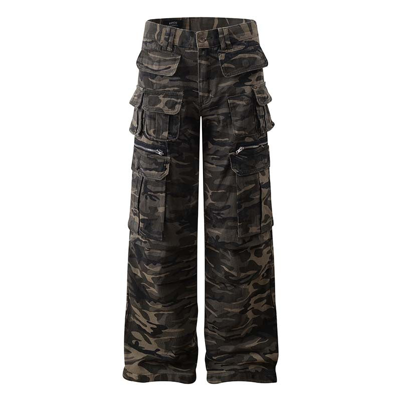Camouflage Cargo Pants for Men - Stylish and Functional Design with Multiple Pockets
