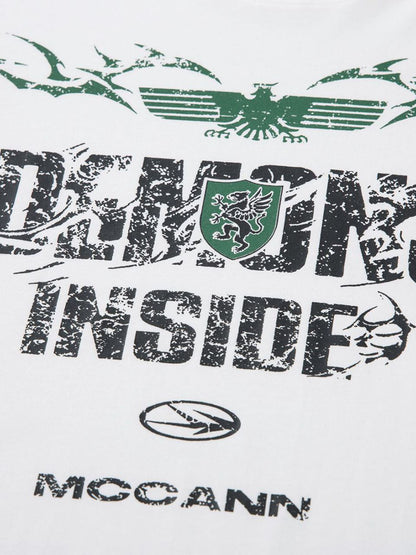 Thesupermade Street Motorcycle Style Printed Long-sleeved T-shirt