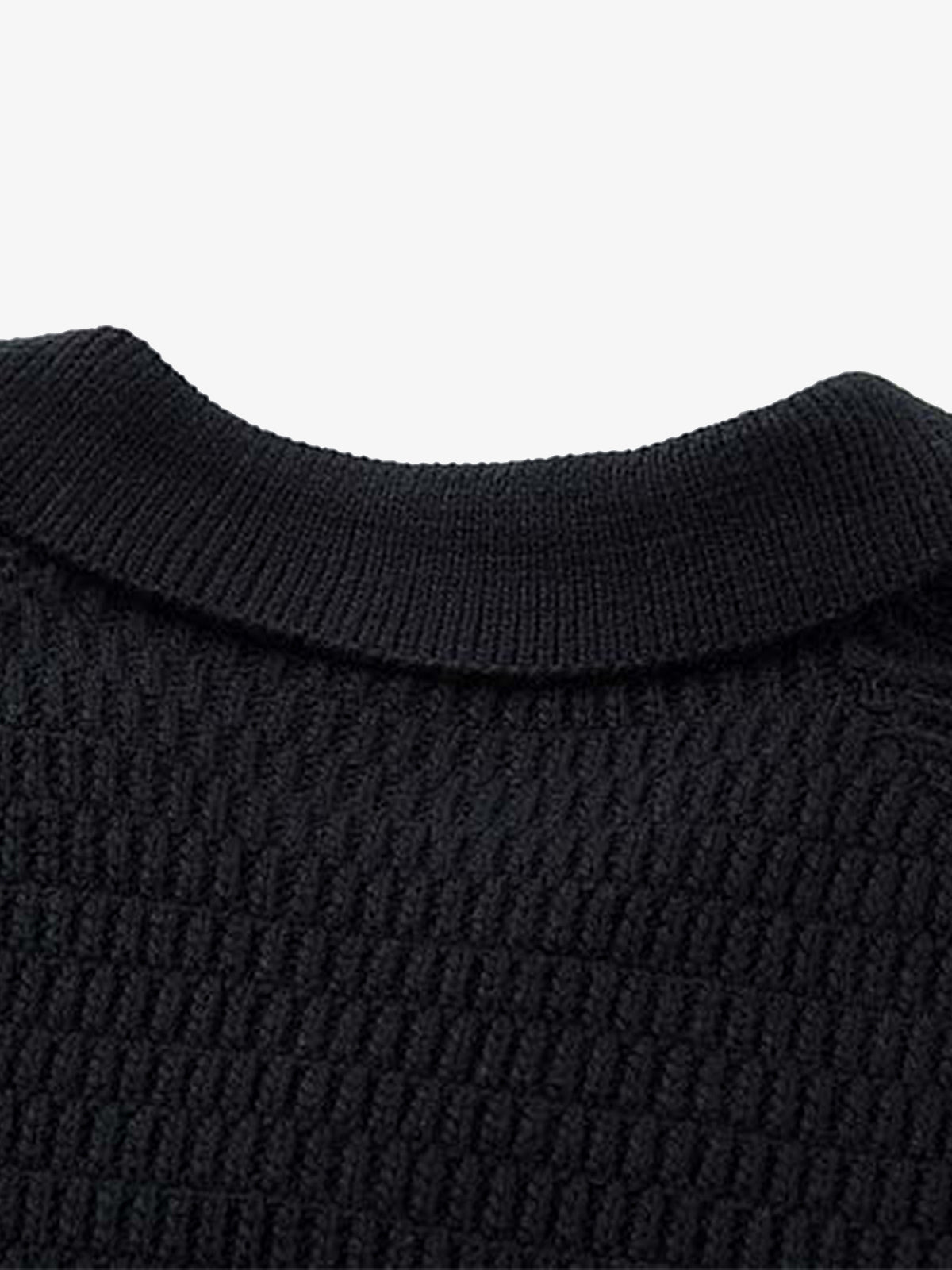 Striped Polo Sweater for Men - Stylish and Comfortable Knitwear