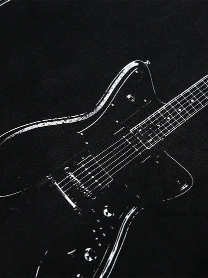 American Retro Rivet Design Street Hip-hop Long Sleeves T-shirt