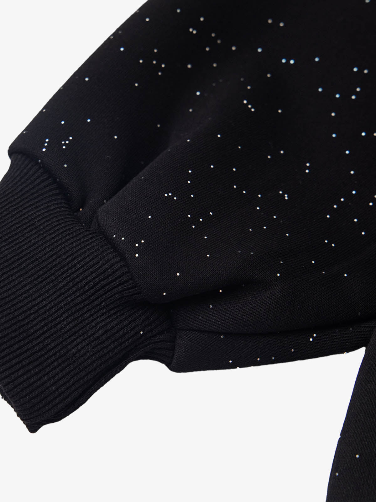 Sparkling Night Sky Design Black Knitwear for Festive Occasions