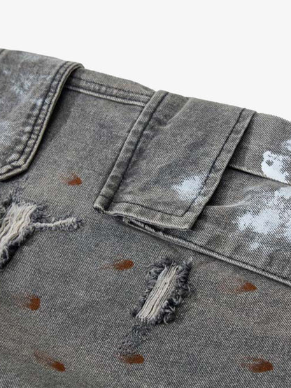 Plaid Jacket with Zipper Detail and Keychain Accessory - Perfect for Casual Outfits