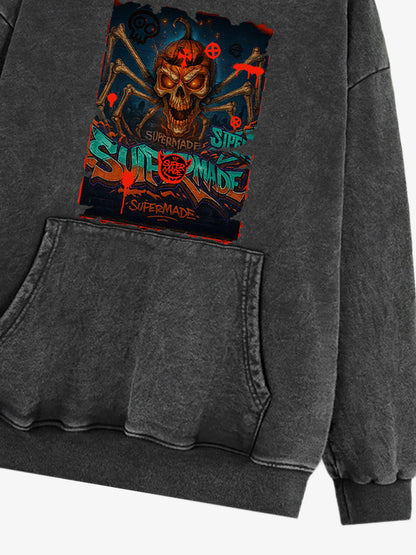 Bloody Dark Skull Spider Hoodie